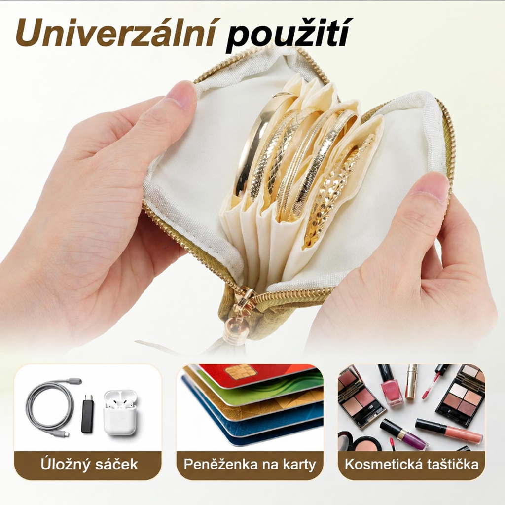 Stelvia™ – BOOVO sametový cestovní šperkovník
